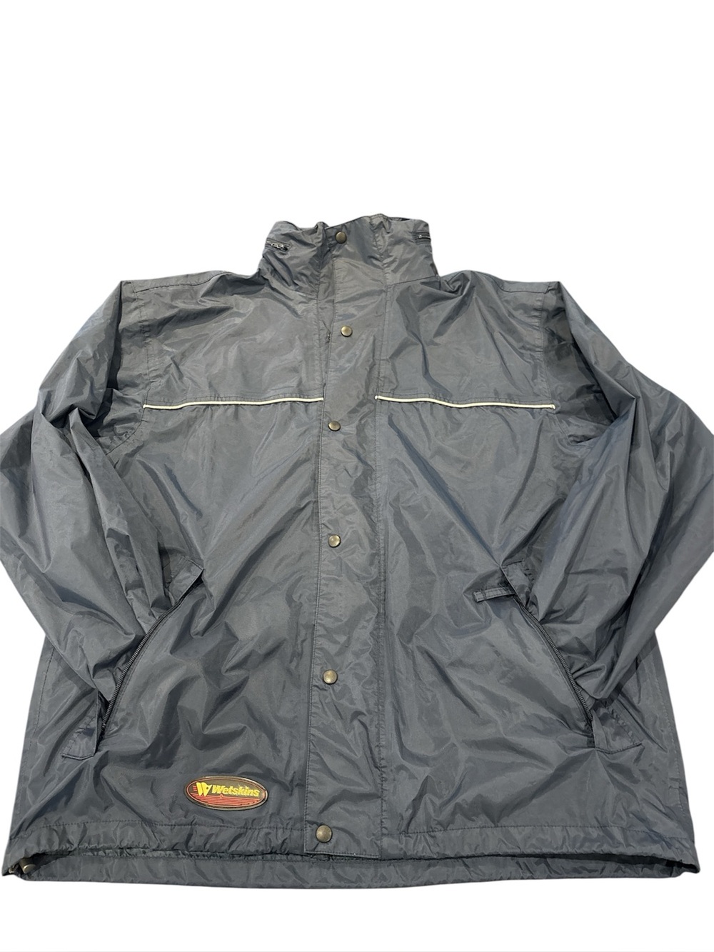 Wetskins Men's Navy Water Resistant Windbreaker Jacket, size L